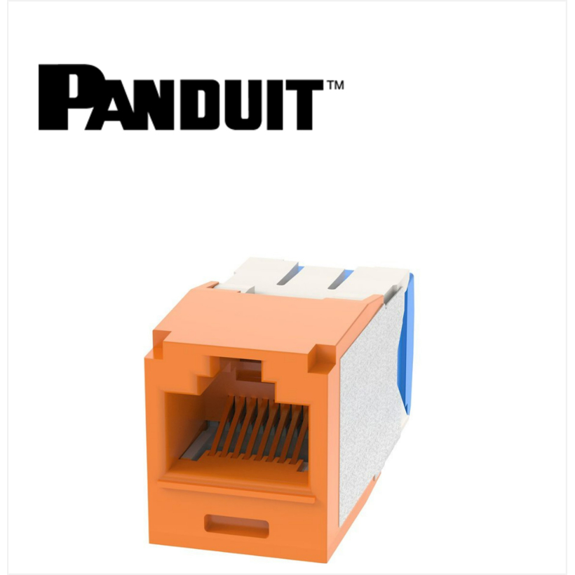 Panduit Mini-Com UTP RJ45 Cat 6A  Jack Module Orange