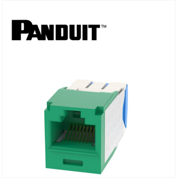 Panduit Mini-Com UTP RJ45 Cat 6A  Jack Module Green