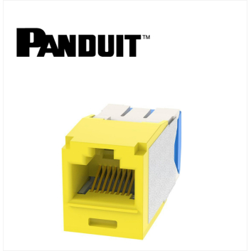 Panduit Mini-Com UTP RJ45 Cat 6A  Jack Module Yellow