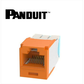 Panduit Mini-Com UTP RJ45 Cat 6A  Jack Module Orange