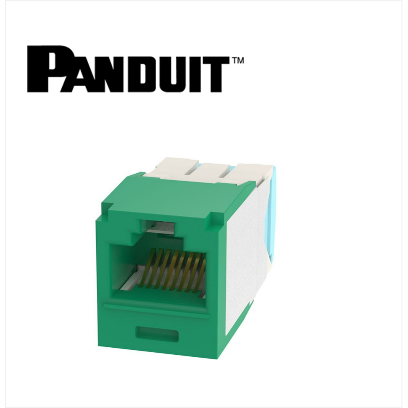 Panduit Mini-Com UTP RJ45 Cat 6A  Jack Module Green