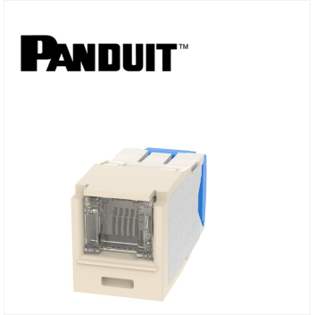 Panduit Mini-Com UTP RJ45 Cat 6A Dust protection  Jack Module Electric Ivory