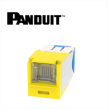 Panduit Mini-Com UTP RJ45 Cat 6A Dust protection  Jack Module Yellow