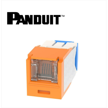 Panduit Mini-Com UTP RJ45 Cat 6A Dust protection  Jack Module Orange