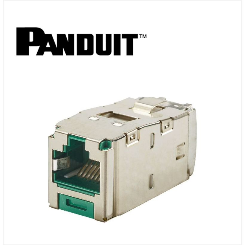 Panduit Mini-Com STP RJ45 Cat 6A  Jack Module, Green