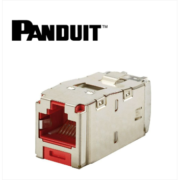 Panduit Mini-Com STP RJ45 Cat 6A  Jack Module, Red