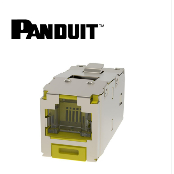 Panduit Mini-Com STP RJ45 Cat 6A Dust protection  Jack Module Yellow