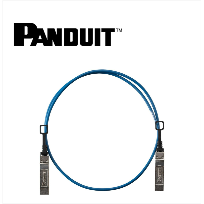 Panduit SFP+ 10Gig Direct Attach Passive Copper Cable Assembly 30 AWG 1 Meter Blue