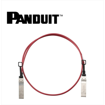 Panduit SFP+ 10Gig Direct Attach Passive Copper Cable Assembly 30 AWG 1 Meter Red