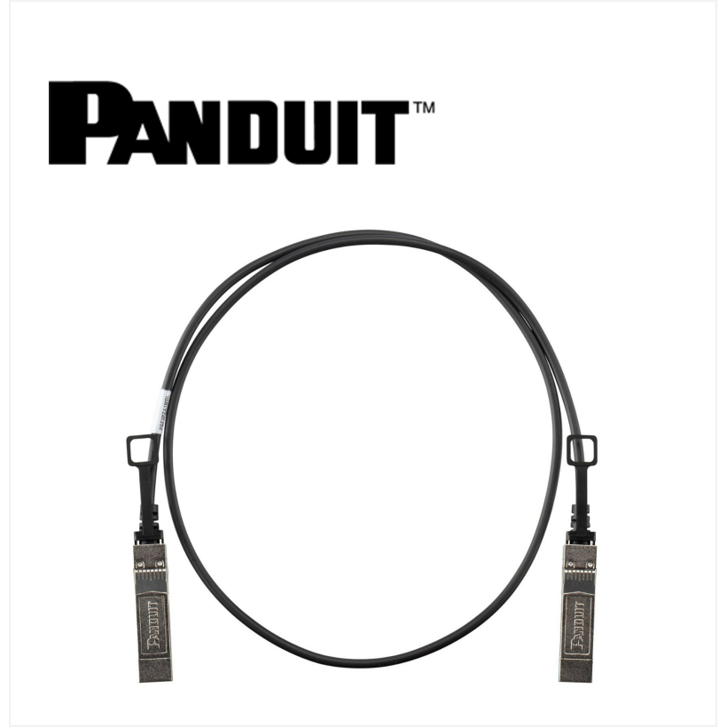 Panduit SFP28 25Gig Direct Attach Passive Copper Cable Assembly 30 AWG 1 Meter Black