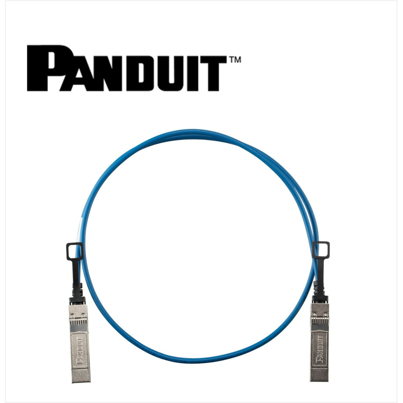 Panduit SFP28 25Gig Direct Attach Passive Copper Cable Assembly 30 AWG 1 Meter Blue