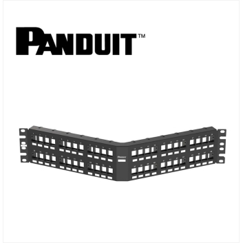 Panduit NetKey Patch Panel Angled 48 Port 2U Black