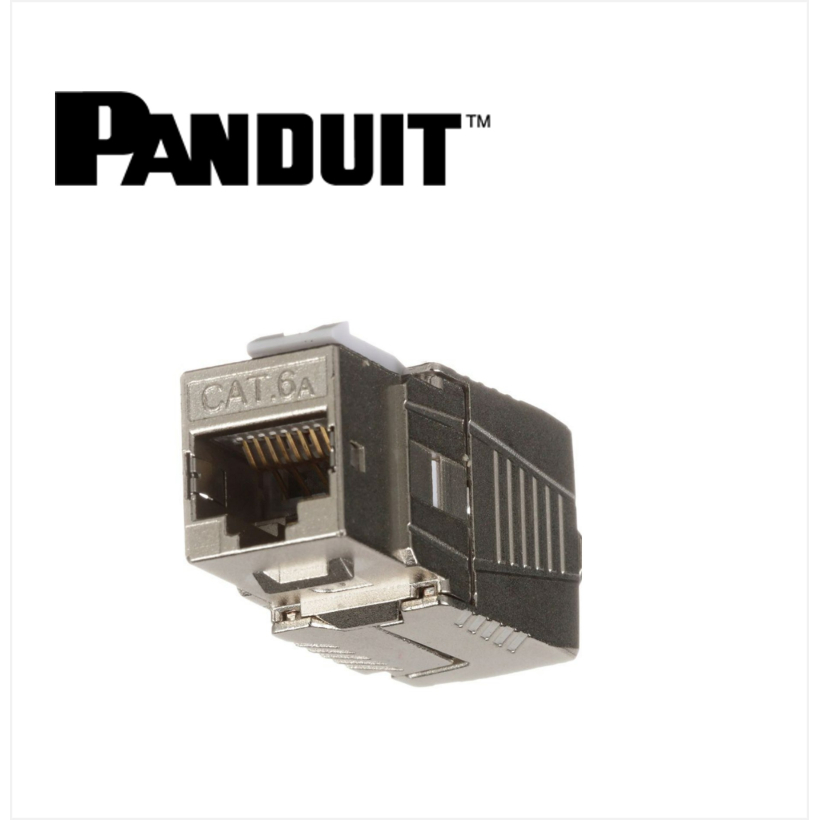 Panduit Netkey Cat. 6A RJ45 10 Gb/s keystone shielded jack module