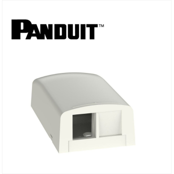 Panduit NetKey 2-Port Surface Mount Box Arctic White