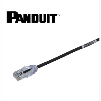 Panduit Copper Patch Cord Category 6 Performance 28 AWG UTP Black CM/LSZH Cable 0.5 Meter