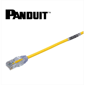 Panduit Copper Patch Cord Category 6 Performance 28 AWG UTP Yellow CM/LSZH Cable 0.5 Meter