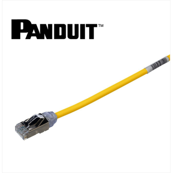 Panduit Cat 6A 28AWG Shielded Patch Cord CM/LSZH Yellow 0.2 meter