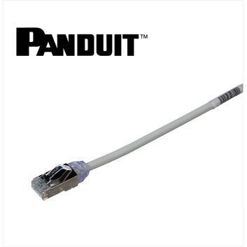 Panduit Cat 6A 28AWG Shielded Patch Cord CM/LSZH Int'l Grey 0.2 meter