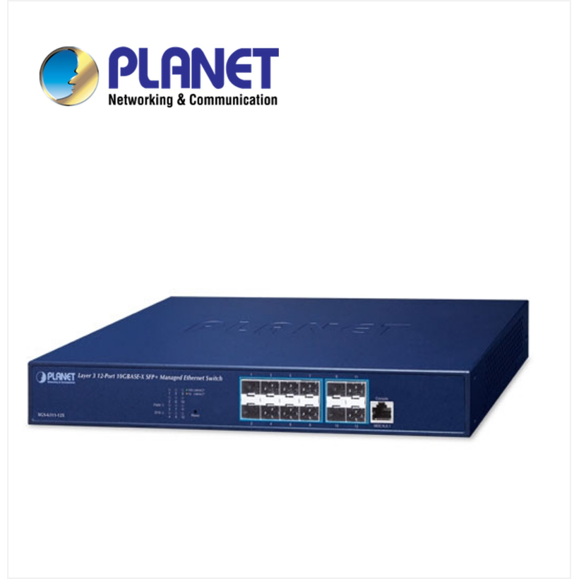 Layer 3 12-Port 10GBASE-X SFP+ Managed Ethernet Switch