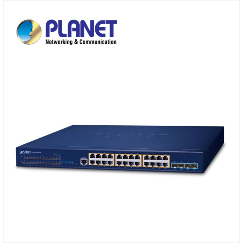 Layer 3 24-Port 10/100/1000T 802.3at PoE + 4-Port 10G SFP+ Stackable Managed Switch