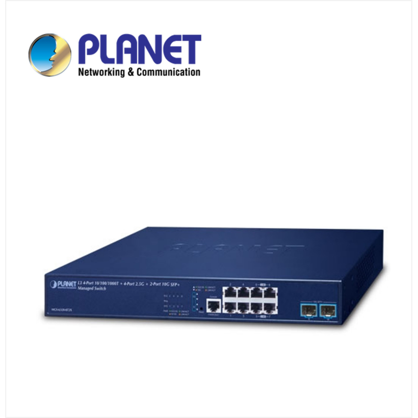 L3 4-Port 10/100/1000T + 4-Port 2.5G + 2-Port 10G SFP+ Managed Switch