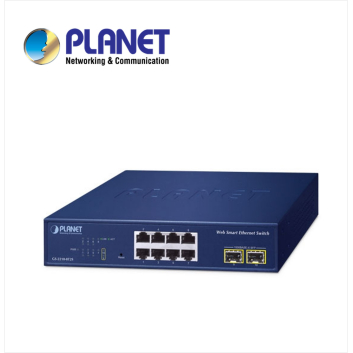 8-Port 10/100/1000T + 2-Port 1000X SFP Web Smart Ethernet Switch