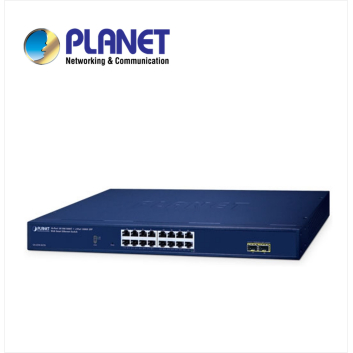 16-Port 10/100/1000T + 2-Port 1000X SFP Web Smart Ethernet Switch