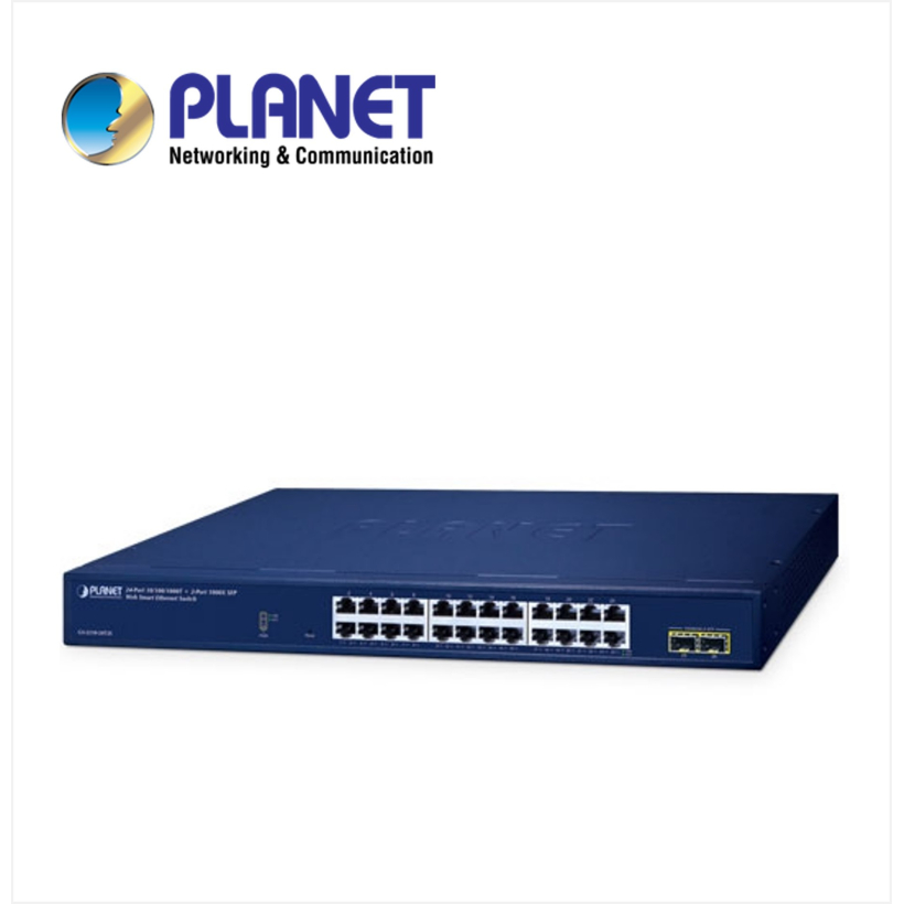 24-Port 10/100/1000T + 2-Port 1000X SFP Web Smart Ethernet Switch