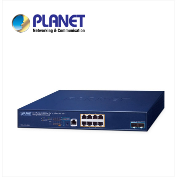 Layer 3, 8-Port 2.5GBASE-T 802.3at PoE + 2-Port 10GBASE-X SFP+ Managed Ethernet Switch