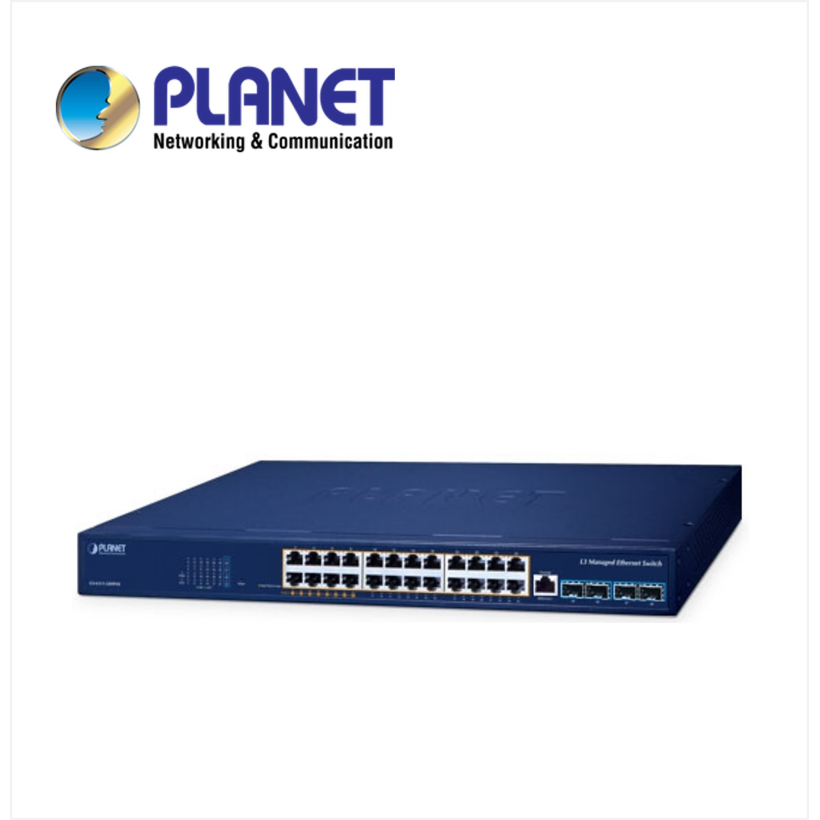 Layer 3 8-Port 10/100/1000T 90W 802.3bt PoE + 16-Port 10/100/1000T 802.3at PoE + 4-Port 10G SFP+ Managed Ethernet Switch