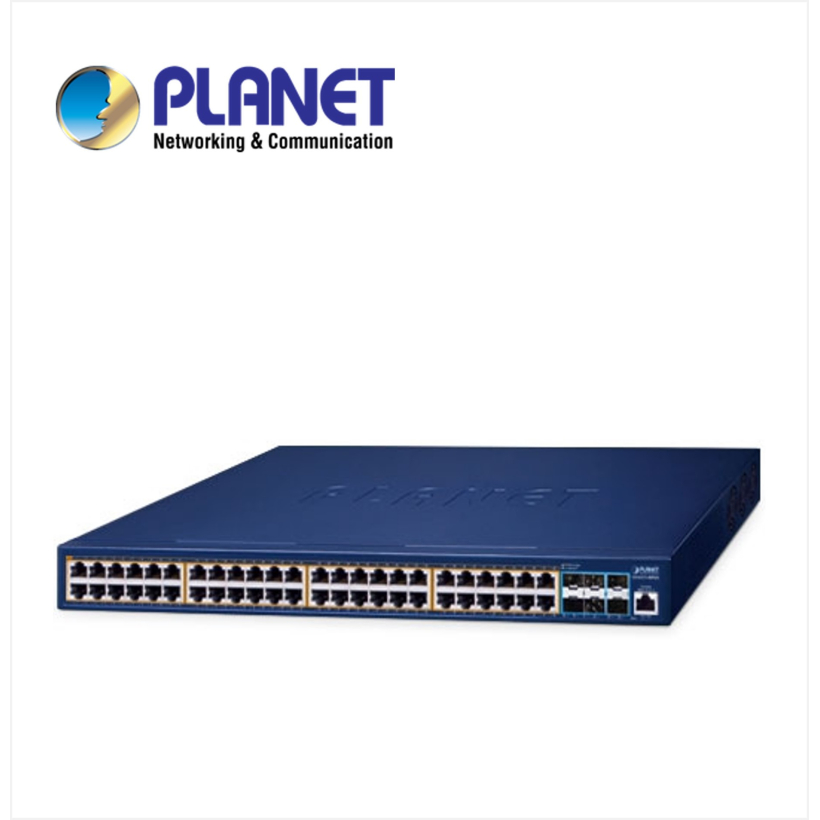 Layer 3 48-Port 10/100/1000T 802.3at PoE + 6-Port 10G SFP+ Managed Ethernet Switch