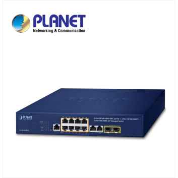 IPv4/IPv6, 8-Port Managed 802.3at POE+ Gigabit Ethernet Switch  +  2-Port 10/100/1000Mbps RJ45 + 2-Port 100/1000X SFP