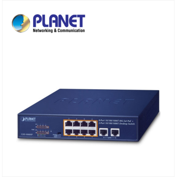 8-Port 10/100/1000T 802.3at PoE + 2-Port 10/100/1000T Desktop Switch