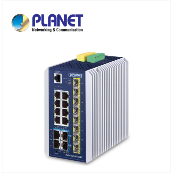 IP30 Industrial L3 8-Port 10/100/1000T + 8-port 1G/2.5G SFP + 4-Port 10G SFP+ Full Managed Switch