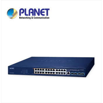 IPv6/IPv4, 16-Port 10/100/1000T 95W 802.3bt PoE + 8-Port 10/100/1000T + 4-Port 10G SFP+ Managed Switch