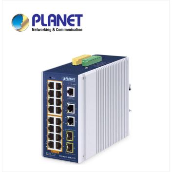 IP30 Industrial L2/L4 16-Port 10/100/1000T 802.3at PoE + 2-Port 10/100/1000T + 2-Port 100/1000X SFP Managed Switch