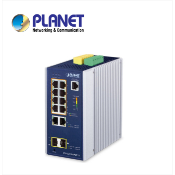 IP30 Industrial L2+/L4 8-Port 1000T 802.3at PoE+ 2-port 10/100/1000T + 2-Port 1G/2.5G SFP Full Managed Switch