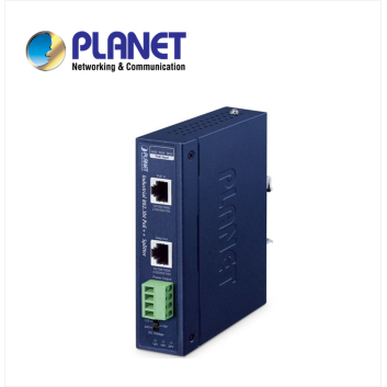 IP30, Industrial Single-Port 10Gbps 802.3bt PoE++ Splitter - 12V,19 & 24V DC output