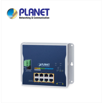 IP30, IPv6/IPv4, L2+ 8-Port 10/100/1000T 802.3at PoE + 2-Port 1G/2.5G SFP Wall-mount Managed Switch