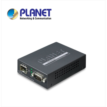 1-Port RS232/422/485 Serial Device Server with 1-Port 100BASE-FX SFP