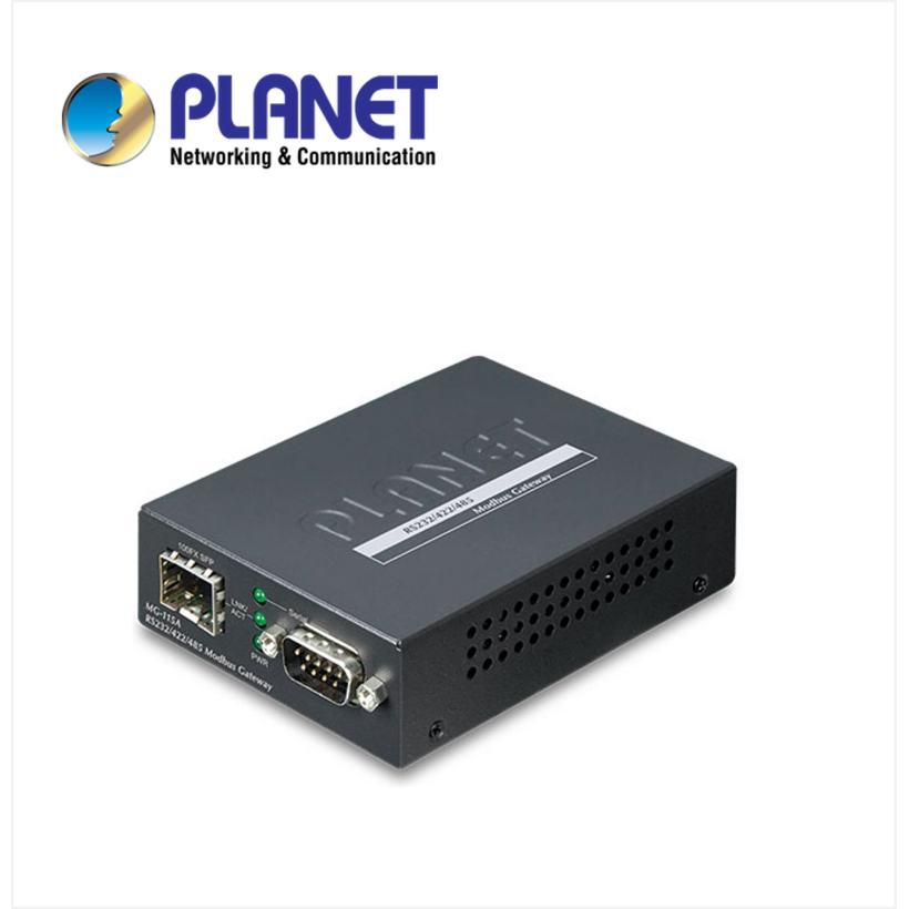 1-Port RS232/422/485 Modbus Gateway with 1-Port 100BASE-FX SFP