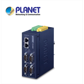 IP40 Industrial 4-Port RS232/RS422/RS485 Serial Device Server