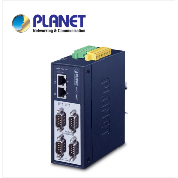 IP40 Industrial 4-Port RS232/RS422/RS485 Modbus Gateway