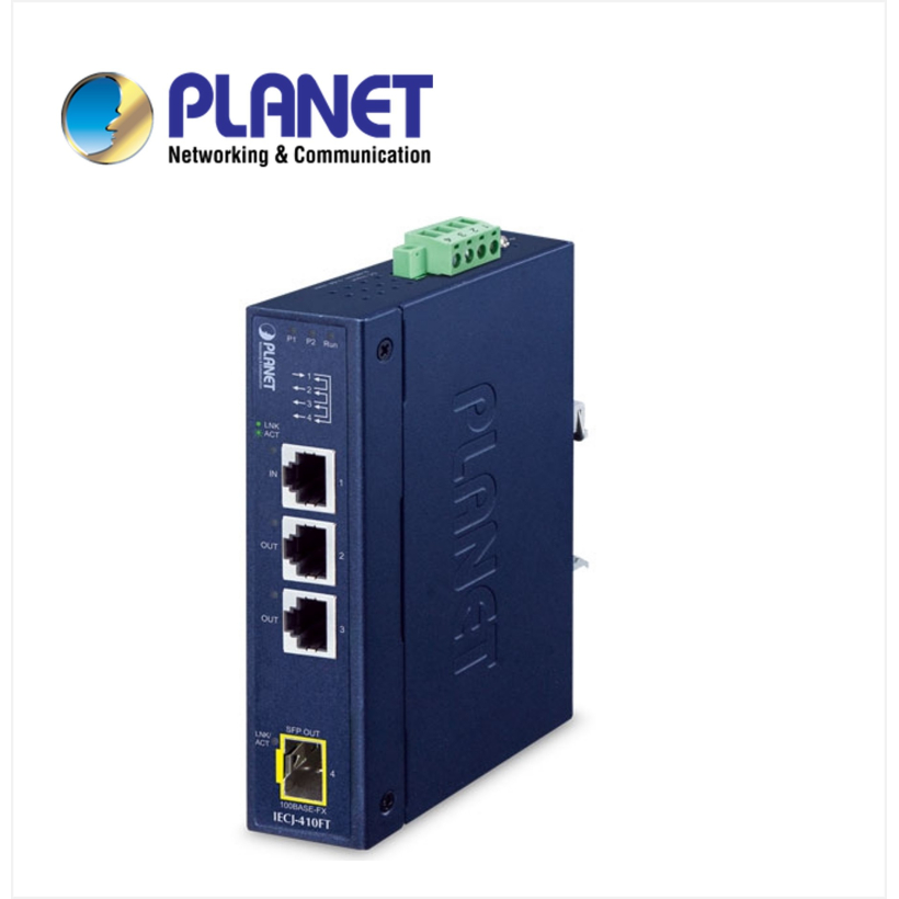 Industrial 3-Port RJ45 + 1-Port SFP EtherCAT Junction Slave