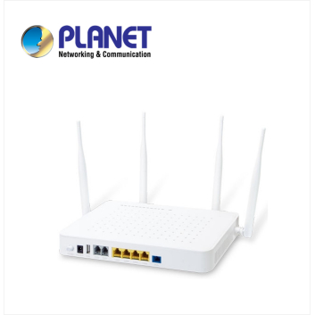 GPON HGU with 4-Port 10/100/1000T LAN, 1200Mbps 802.11AC Wireless, 2-Port FXS