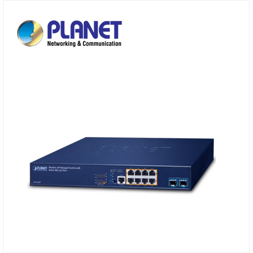 Wireless AP Managed Switch with 8-Port 10/100/1000T 802.3at PoE + 2-Port 10G SFP+