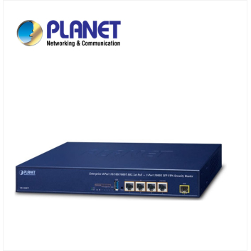 Enterprise 1-Port 1000X SFP + 4-Port 10/100/1000T 802.3at PoE VPN Security Router