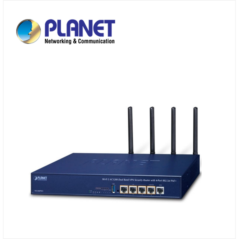 Wi-Fi 5 AC1200 Dual Band VPN Security Router with 4-Port 802.3at PoE+