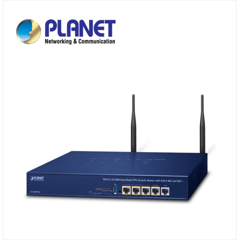 Wi-Fi 6 AX1800 Dual Band VPN Security Router with 4-Port 802.3at PoE+