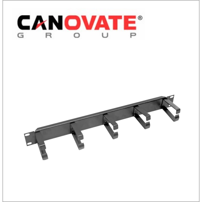Organizator cabluri cu inele metalice 19"/2U, RAL9005 / RAL 7035